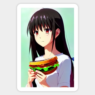 Sandwich Girl Sticker